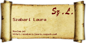 Szabari Laura névjegykártya